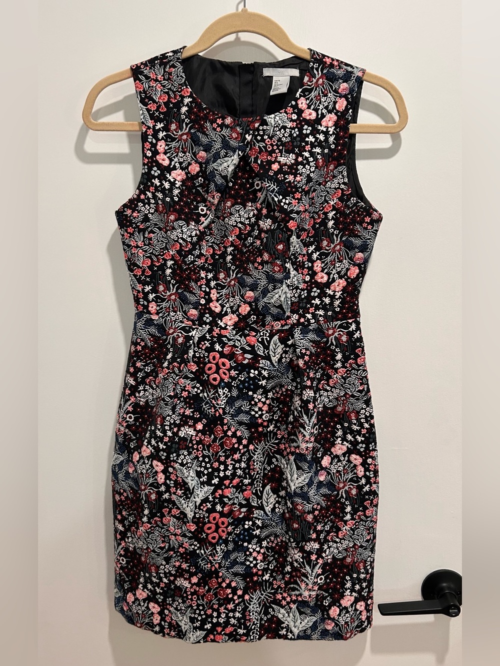 H&M Black Floral Dress